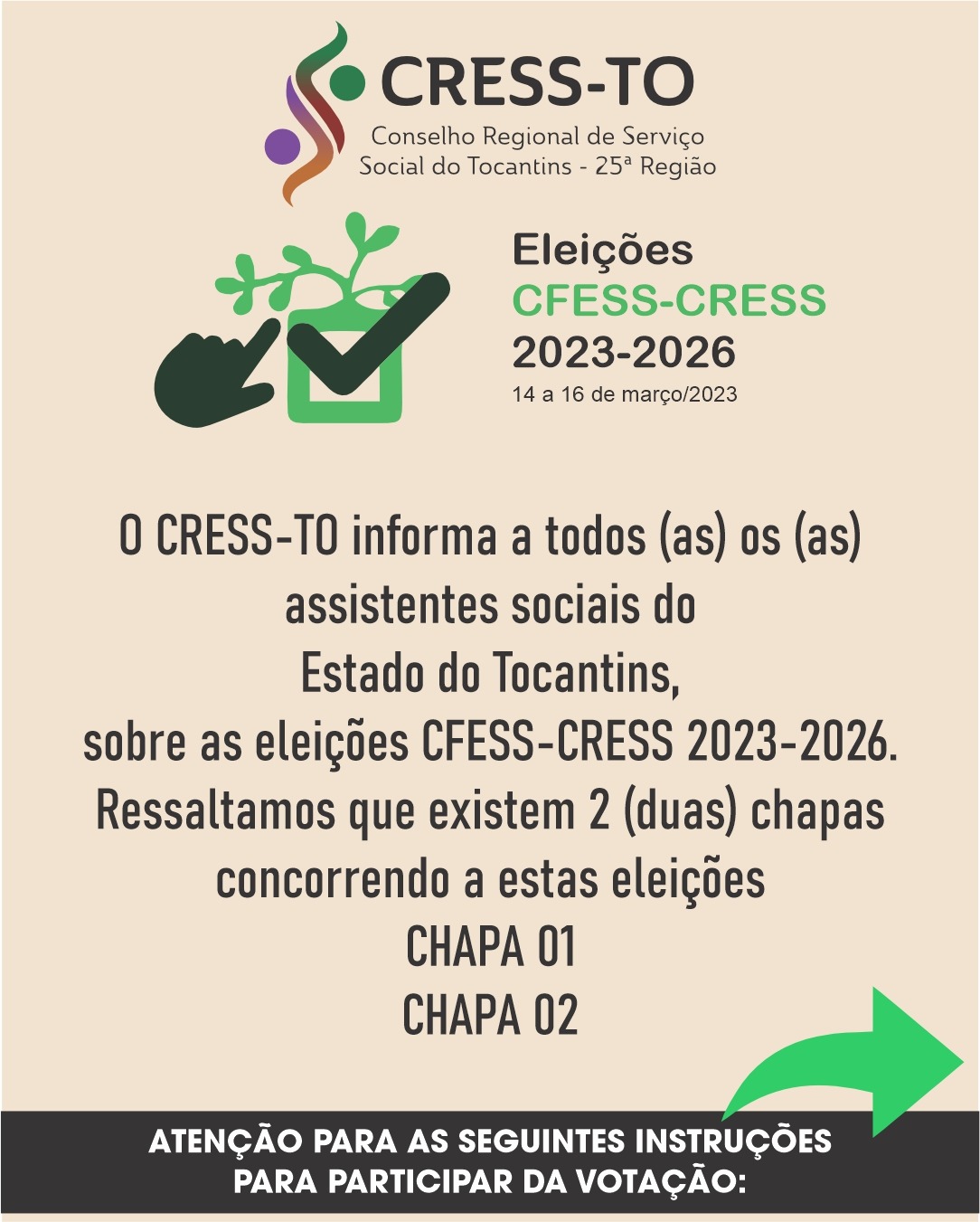 CRESS-SE alerta assistentes sociais para prazos das Eleições do