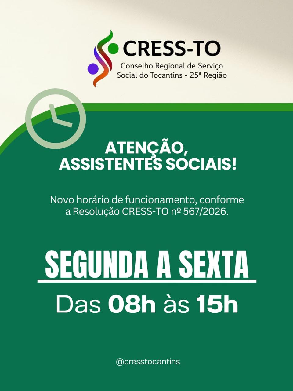 Horário de funcionamento 